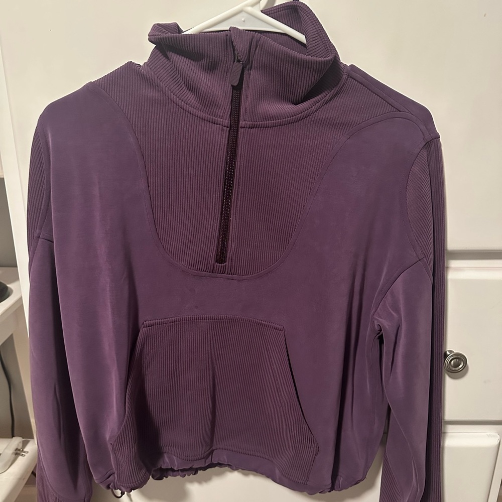 Lululemon Softstreme Purple Quarter-Zip Pullover
